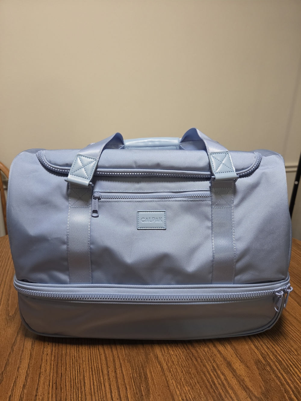 CALPAK Stevyn Light Blue Travel Duffle Bag